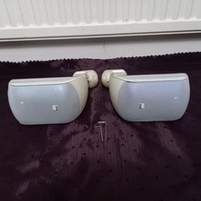 100W white B&W M1 bowers & wilkins SURROUND satellite SPEAKERS wall MOUNTABLE 8Ω