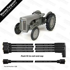Massey Ferguson TEA 20 TED 20 MF35 and MF135 Tractor 8mm Black HT Leads