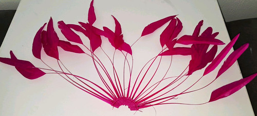 Pink goose feather craft 25cm - craft,
