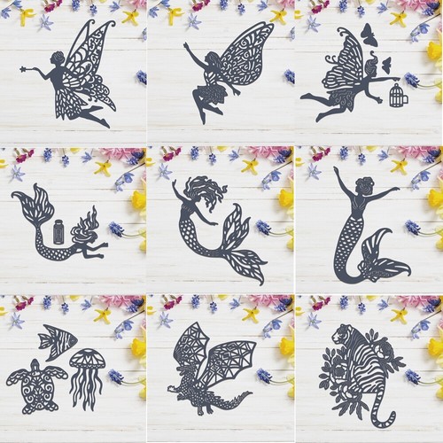 Mermaid fairies dragon metal - mermaid,