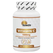 Vitamin C 1000mg Tablets – Ascorbic Acid with Bioflavonoids – Sowelo