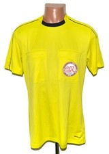 SWITZERLAND 2010'S REFEREE YELLOW FOOTBALL SHIRT ADIDAS M