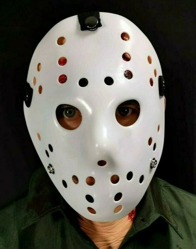 White hockey mask plastic - hockey,