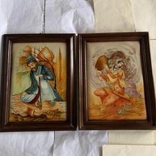 Vintage Persian painting hand
