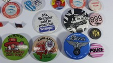 Vintage button badges collection 999, Police, Sex Pistols, Saxon and more!