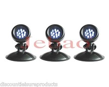 Jebao Outdoor Garden Fish Pond Lighting Set of 3 LED Underwater Lights #GL1LED-3