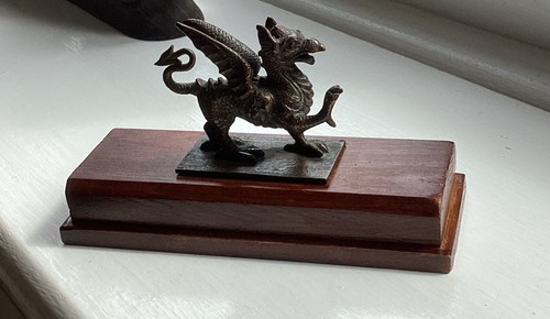 Vintage bronze griffin - bronze,