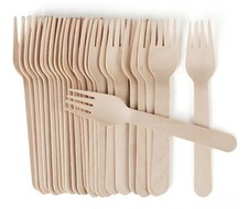 Wooden Disposable Forks, Eco