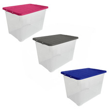 80L Plastic Storage Boxes with