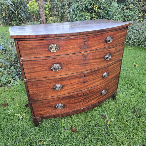 Antique mahogany chest - antique,