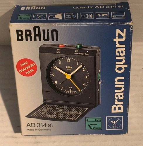 Braun quartz world alarm clock - world,
