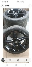 4X BLACK PENTA 18" ALLOY WHEELS TOYO PROXY TIRES ZAFIRA CORSA ASTRA VXR 5X110 