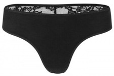 Bamboo Thong with Lace Back