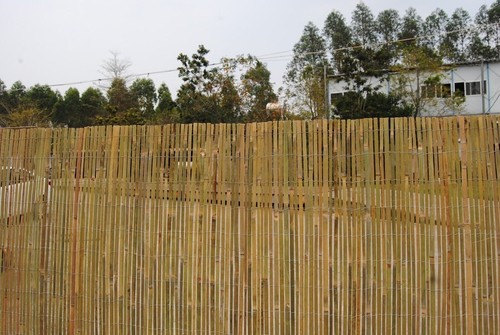 Natural bamboo slat fence - slat,