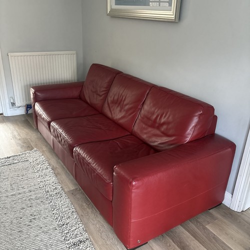 Natuzzi large red leather - large,