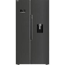 Beko ASD2442VPZ 576L American Style NeoFrost Fridge Freezer - Black Steel