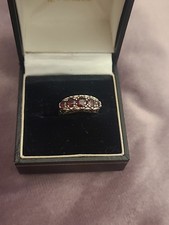 Vintage Silver 925 Garnet