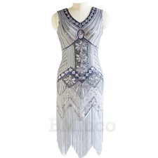 1920s Flapper Dress Gatsby Art
