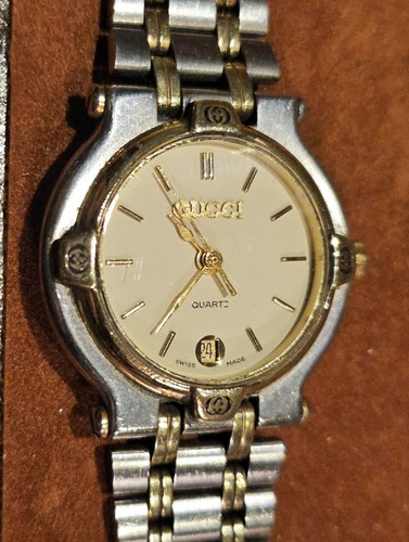 Gucci 9000l gold quartz - quartz, ladies