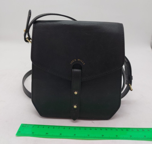 Jack wills black faux leather - jack,
