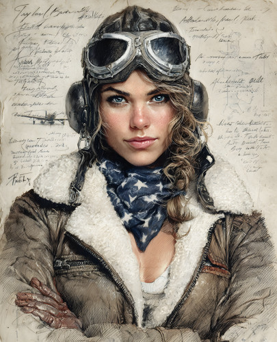 Radio aviator with headphones - aviator,