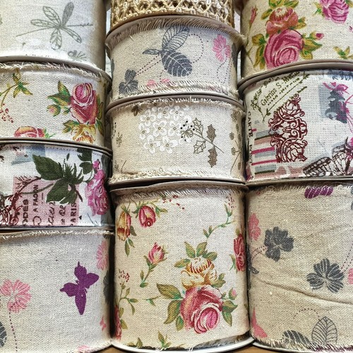 Hessian vintage ribbon - hessian,
