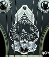 "SPADE" 2-Hole Truss Rod Cover. Fits most Gibson® LP, SG style guitars.