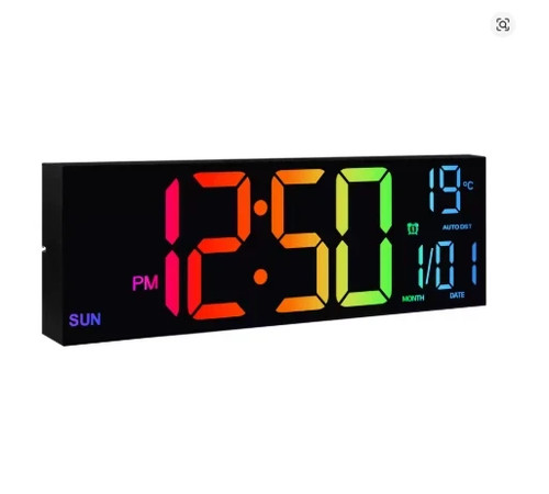 Large digital wall clock - wall,