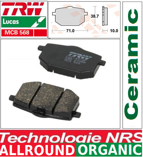 Front brake pads - 2, trw