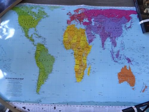 Peters world map - peters, 77