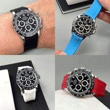 Rubber curved end fit watch - curved,