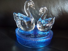 SWANS GLASS ORNAMENT CRYSTAL