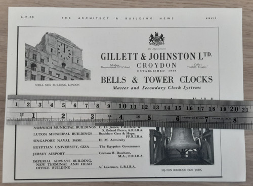 1938 press cutting gillett - press,
