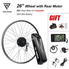 36V 26'' Rear Motor Kit for Cassette with 36V13Ah HL Lithium-ion Battery