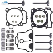 Cylinder Head Exhaust Intake Valve & Spring Gasket Kit for Yamaha YFZ450 YZ450F