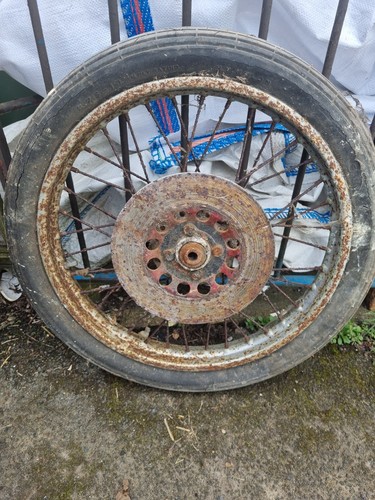 Spoked front motorcycle - front,