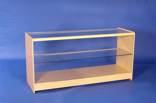 Glass maple display counter - ,