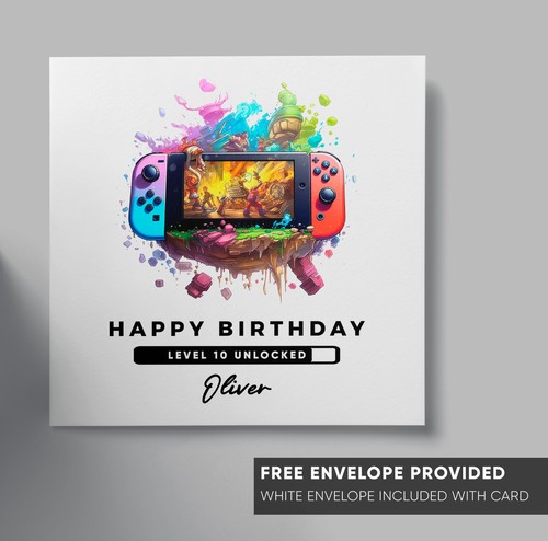 Personalised gamer birthday - personalised,