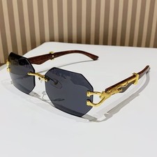 Luxury Gold Rimless HIP HOP