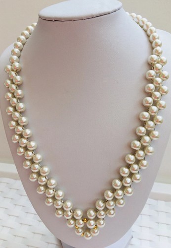 Bridal ivry glass pearl - glass, v