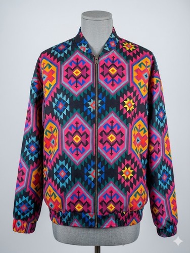 Vintage aztec bomber jacket - bomber,