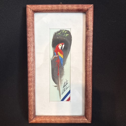 Feather art macaw parrot - parrot, hand