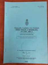 Military Sankey Trailer Operating Information 