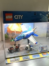 LEGO CITY: Parachute Arrest 60208 Exclusive Store Display Case With Lights Used
