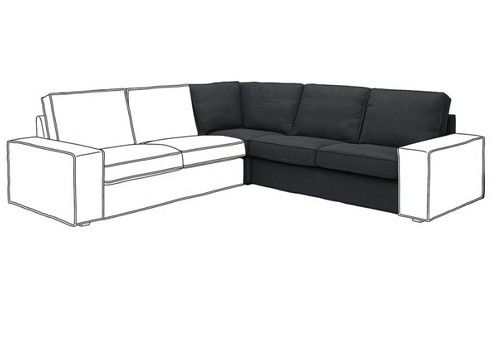 Ikea kivik cover for - cover, corner