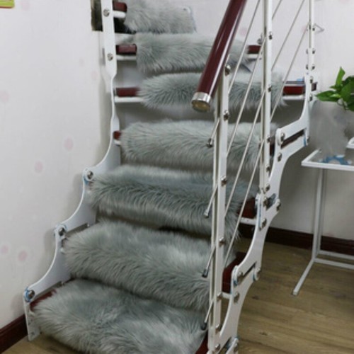 1pc plush faux wool - wool, stair
