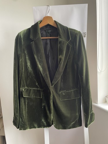 Green velvet blazer from - velvet,