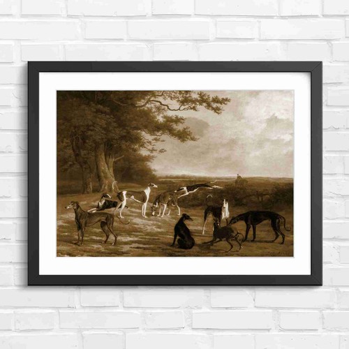 Classic greyhound hunter - classic, art