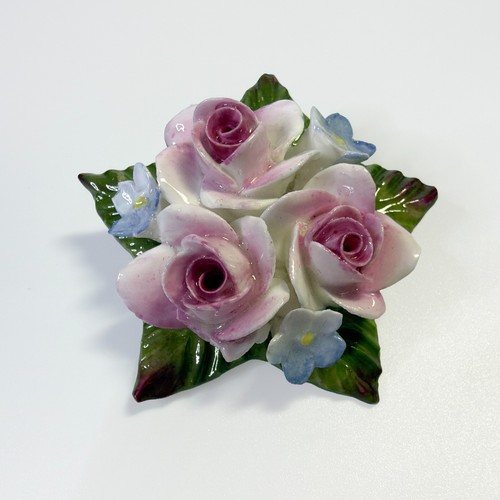 Vintage fine bone china brooch - vintage,