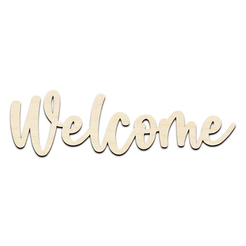 Welcome text word - text, cut